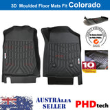 ***Back Order Dec.***3D Moulded Floor Mats Fit Holden Colorado 2012-2021 Front Row Mats