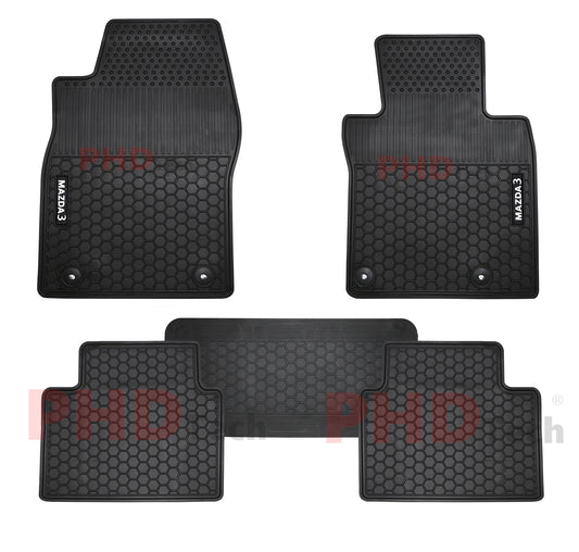 All Weather Rubber Car Floor Mats Fit Mazda 3 Mazda3 BP G20 G25 Hatch & Sedan 2019~