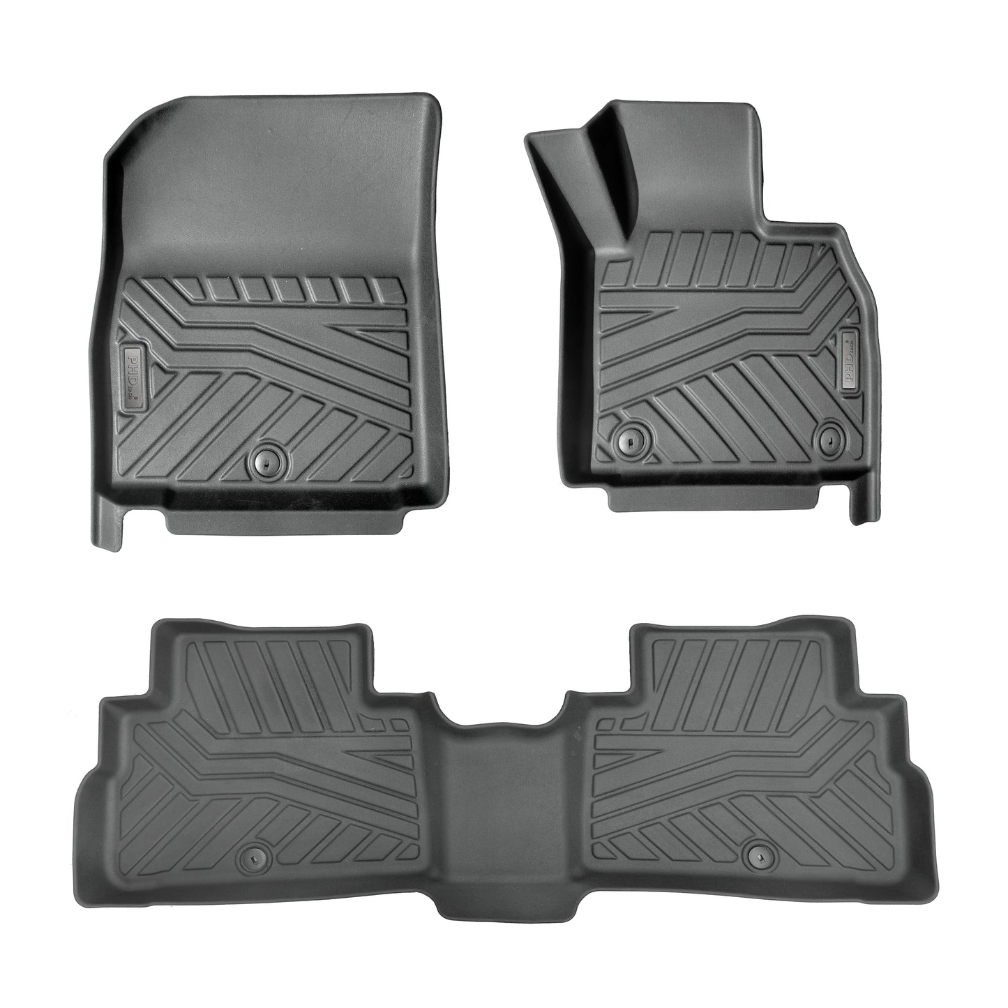 3D Moulded Car Floor Mats fit Hyundai Palisade 2020~Jul.2025  2 Row Set