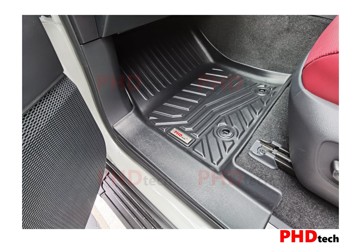 Lexus LX LX 450/500/570/600 3D Moulded Car Floor Mats Dec 2021-Onward 1st & 2nd Row
