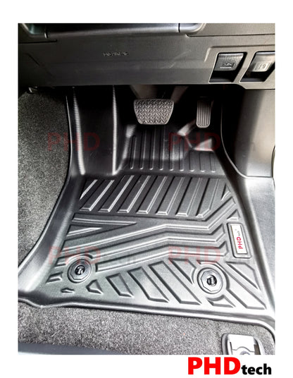 Toyota LandCruiser 300 Land Cruiser 3D Moulded Car Floor Mats Dec 2021-Onward 1st & 2nd Row LC300