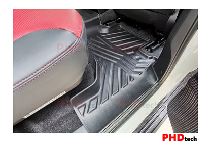 Lexus LX LX 450/500/570/600 3D Moulded Car Floor Mats Dec 2021-Onward 1st & 2nd Row