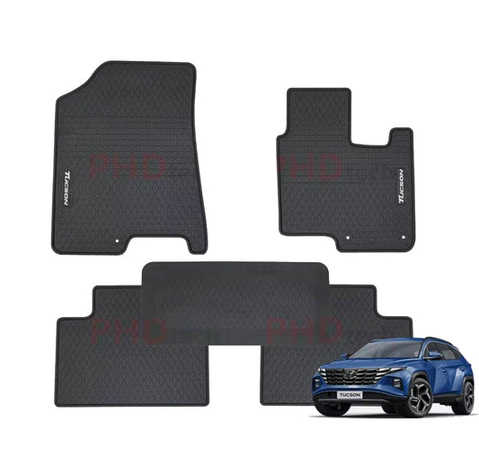 All Weather Rubber Car Floor Mats Fit Hyundai Tucson Gen4 2021~