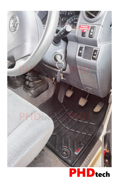 TOYOTA LANDCRUISER 79 SERIES 2012-2023 LAND CRUISER Front Row 3D MOULDED CAR FLOOR MATS