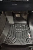 ***Back Order Jun.***3D Moulded TPE All Weather Floor Mats Liners Fit TOYOTA HILUX Dual Cab 2015~Onward Auto Only