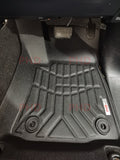 3D Moulded TPE All Weather Floor Mats Liners Fit TOYOTA HILUX Dual Cab 2015~Onward Auto Only