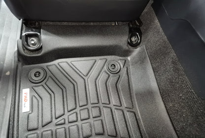 3D Moulded TPE All Weather Floor Mats Liners Fit TOYOTA HILUX Dual Cab 2015~Onward Auto Only