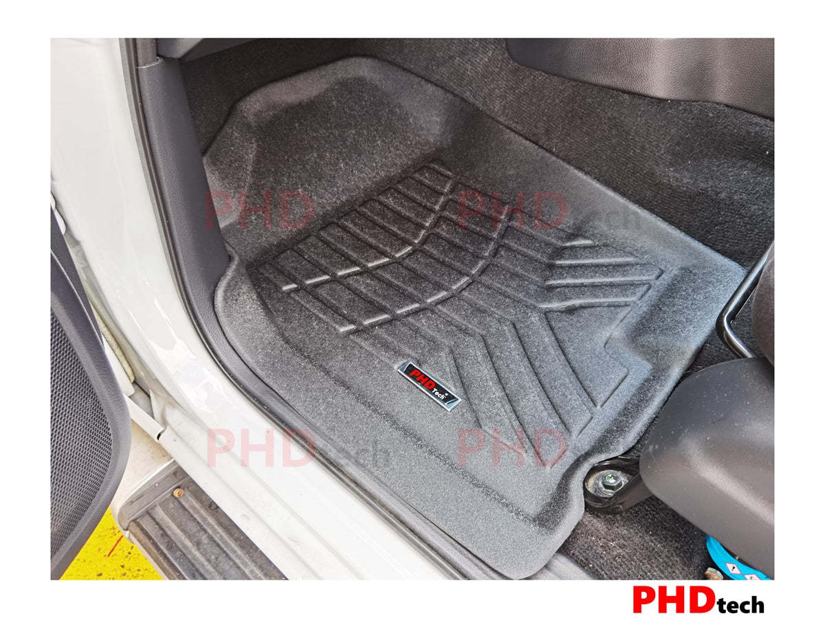 NISSAN Navara NP300 D23 2018~2024 Series 3,4&5 3D Moulded Car Floor Mats NO Rear Hump Cup Holder