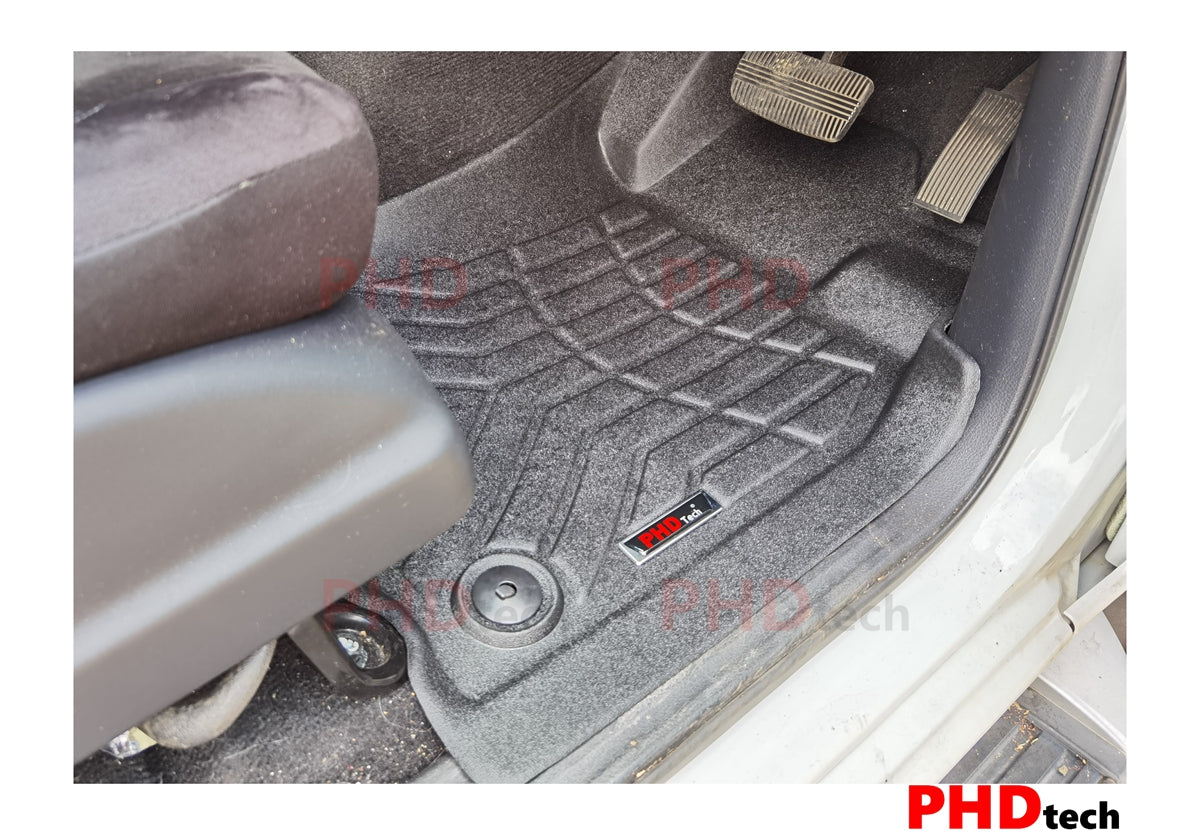 NISSAN Navara NP300 D23 2018~2024 Series 3,4&5 3D Moulded Car Floor Mats NO Rear Hump Cup Holder