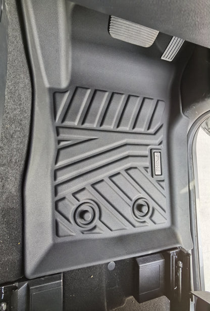 Acoustic 3D Moulded Car Floor Mats fit Ford Ranger Dual Cab Jul. 2022~Onwards XL XLS XLT Sport Wildtrak Raptor