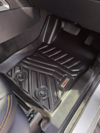 3D Moulded TPE Car Floor Mats fit Next-Gen Ford Everest Sep. 2022~Onwards 3-Row
