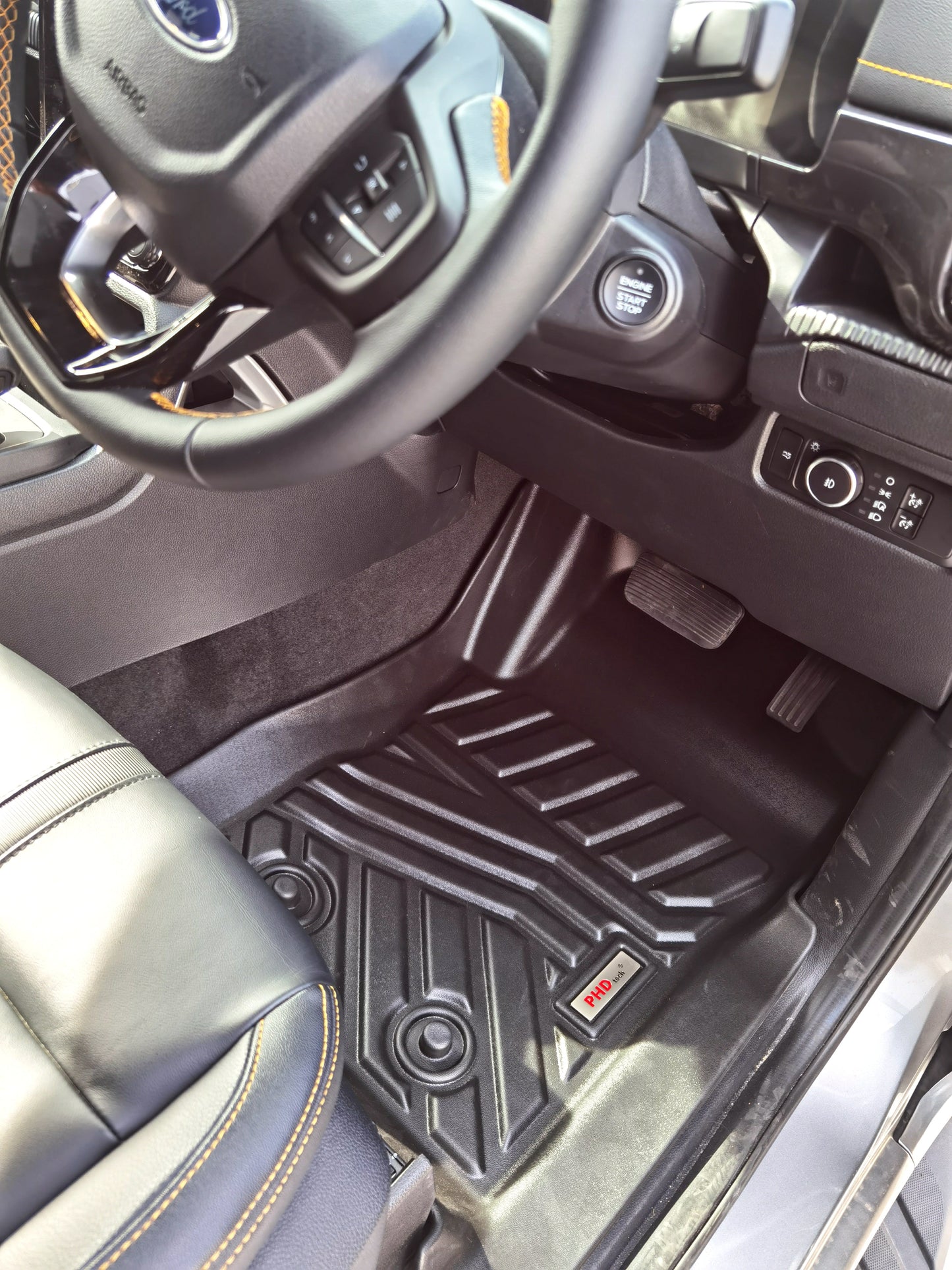 3D Moulded TPE Car Floor Mats fit All-New Ford Everest Sep. 2022~Onwards 2-Row