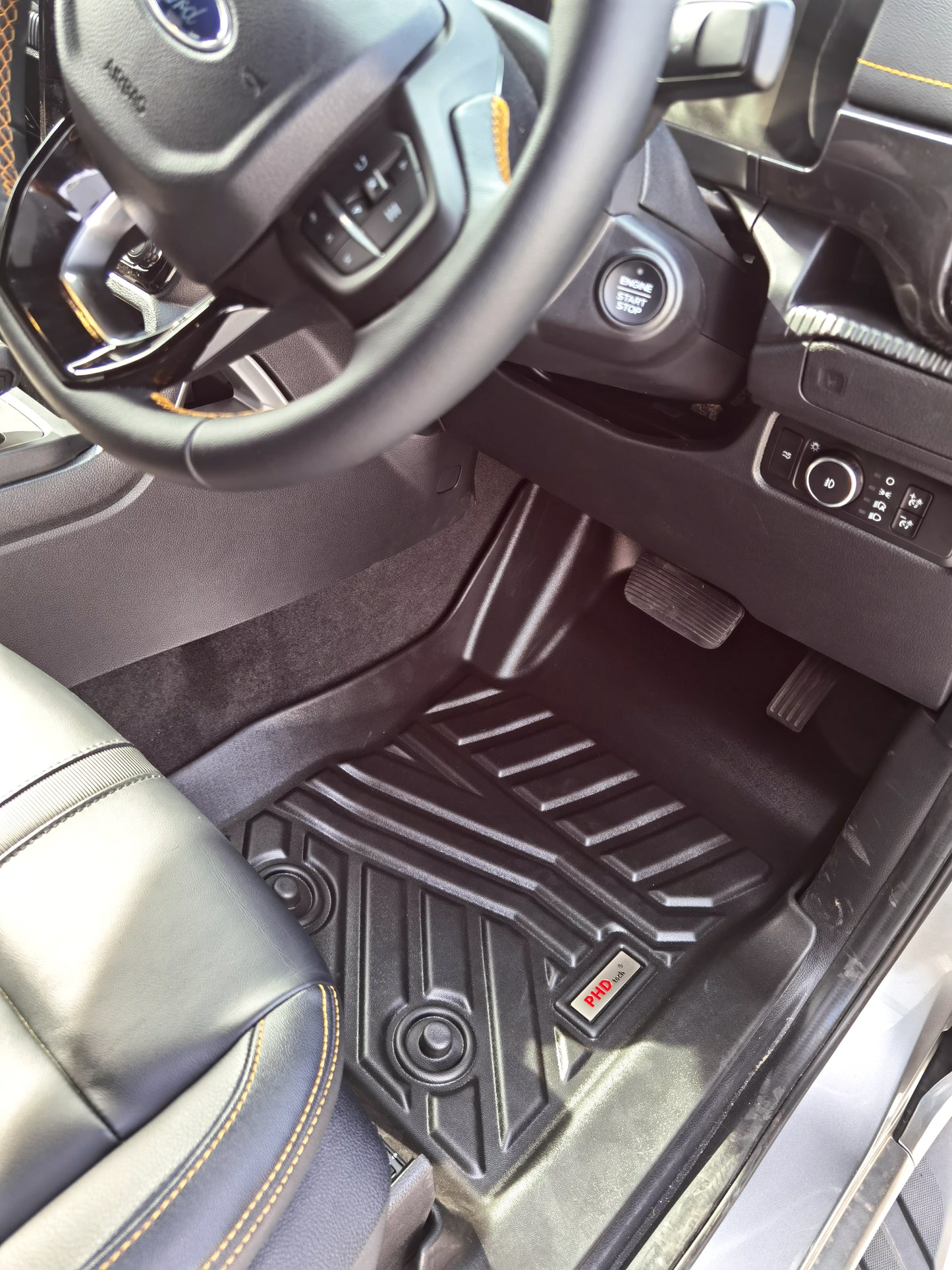 3D Moulded TPE Car Floor Mats fit Next-Gen Ford Everest Sep. 2022~Onwards 3-Row