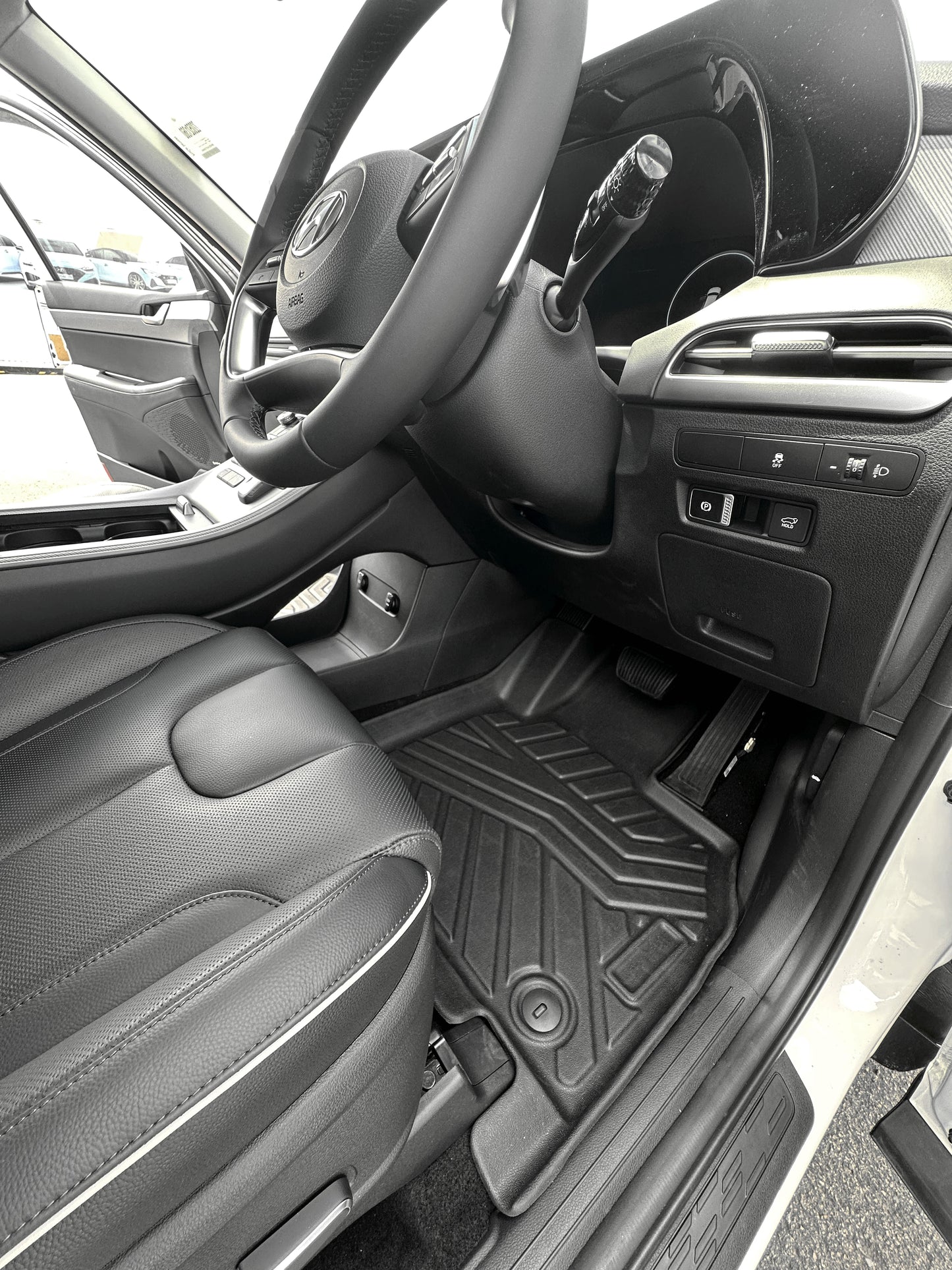 3D Moulded Car Floor Mats fit Hyundai Palisade 2020~Jul.2025  2 Row Set