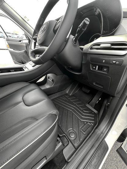 3D Moulded Car Floor Mats fit Hyundai Palisade 2020~Jul.2025  2 Row Set