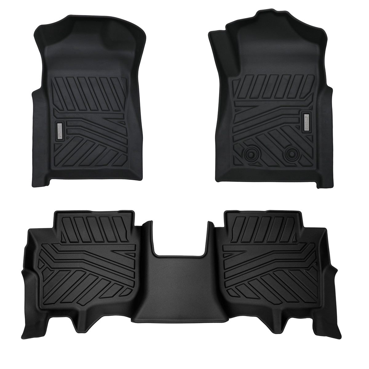 Acoustic 3D Moulded TPE Car Floor Mats fit All-New Ford Everest Sep. 2022~Onwards 2-Row