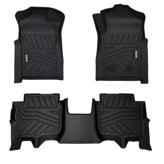 Acoustic 3D Moulded TPE Car Floor Mats fit All-New Ford Everest Sep. 2022~Onwards 2-Row