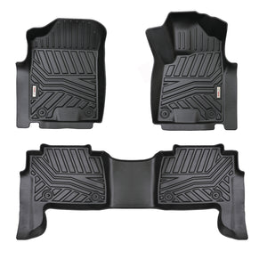 3D MOULDED CAR FLOOR MATS FIT Nissan Patrol Y62 Front & 2nd Row Mats Set