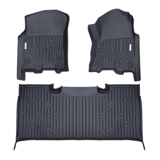 Acoustic 3D Moulded Floor Mats fit ASV Converted RAM DT 1500 Crew Cab