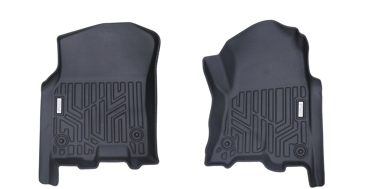 Acoustic 3D Moulded Floor Mats Front set fit ASV Converted RAM DT 1500 Crew Cab Front Mats
