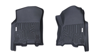 Acoustic 3D Moulded Floor Mats Front set fit ASV Converted RAM DT 1500 Crew Cab Front Mats