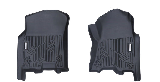 Acoustic 3D Moulded Floor Mats Front set fit ASV Converted RAM DT 1500 Crew Cab Front Mats