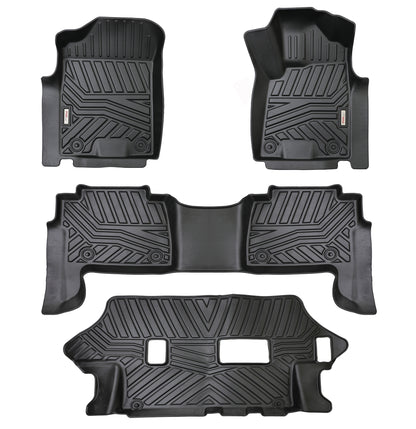3D MOULDED CAR FLOOR MATS FIT Nissan Patrol Y62 3 Rows Mats Full Set