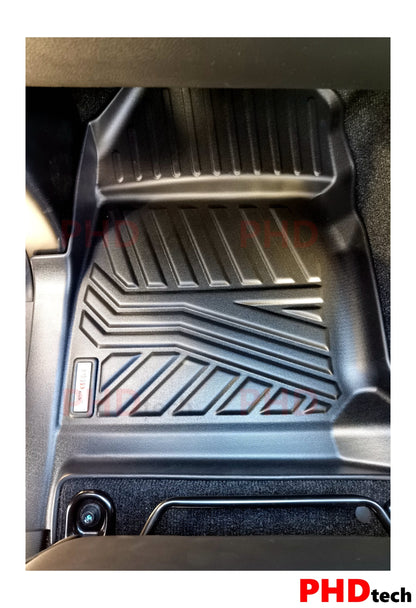 3D Moulded Car Floor Mats Fit MUX MU-X MY21+ 2021~Onward 3-Rows Full Set