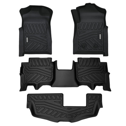 Acoustic 3D Moulded TPE Car Floor Mats fit Ford Everest Sep. 2022~Onwards 3-Rows