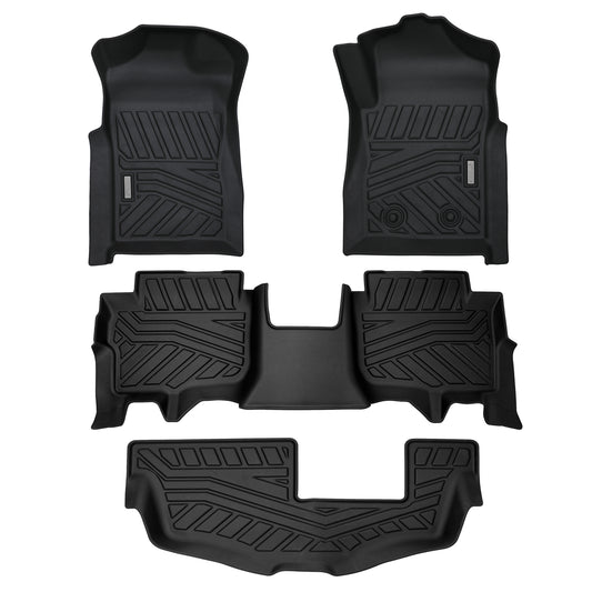 Acoustic 3D Moulded TPE Car Floor Mats fit Ford Everest Sep. 2022~Onwards 3-Rows