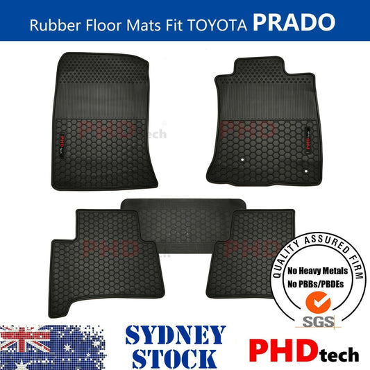 Toyota Landcruiser Prado 120 2003-2009 All Weather Rubber Car Floor Mats Land Cruiser
