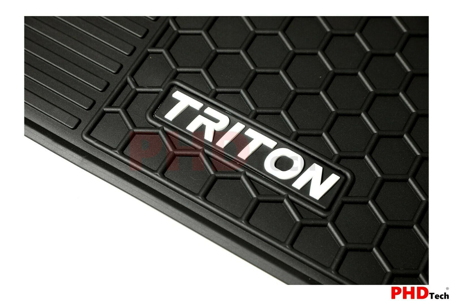 All Weather Rubber Car Floor Mats fit MITSUBISHI Triton MN/ML Dual Cab 1st & 2nd Row