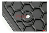 All Weather Rubber Car Floor Mats fit MITSUBISHI Triton MQ/MR Dual Cab 2015-2023 1st & 2nd Row
