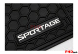 All Weather Rubber Car Floor Mats Fit KIA SPORTAGE Oct2015~Sep2021 white logo