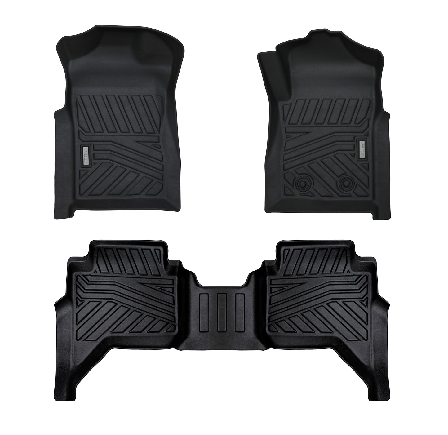 Acoustic 3D Moulded Car Floor Mats fit Ford Ranger Dual Cab Jul. 2022~Onwards XL XLS XLT Sport Wildtrak Raptor
