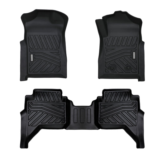 Acoustic 3D Moulded Car Floor Mats fit Ford Ranger Dual Cab Jul. 2022~Onwards XL XLS XLT Sport Wildtrak Raptor