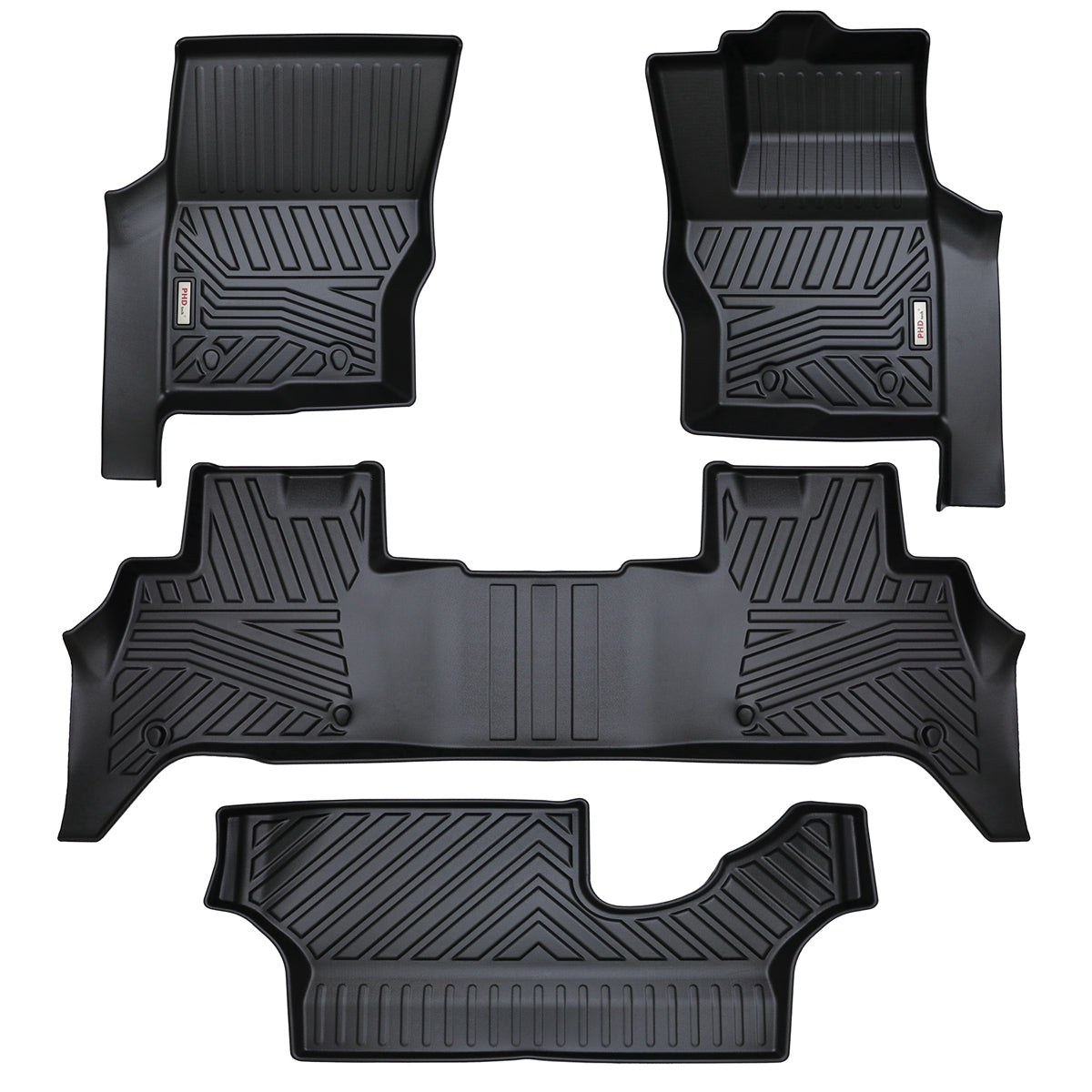3D Moulded Car Floor Mats fit Land Rover Discovery 5 Discovery5 2017-Onward 1st, 2nd & 3rd row LandRover D5 Mats
