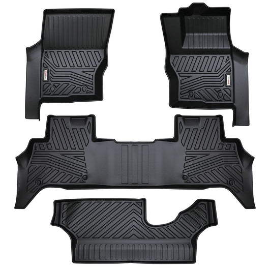 3D Moulded Car Floor Mats fit Land Rover Discovery 5 Discovery5 2017-Onward 1st, 2nd & 3rd row LandRover D5 Mats