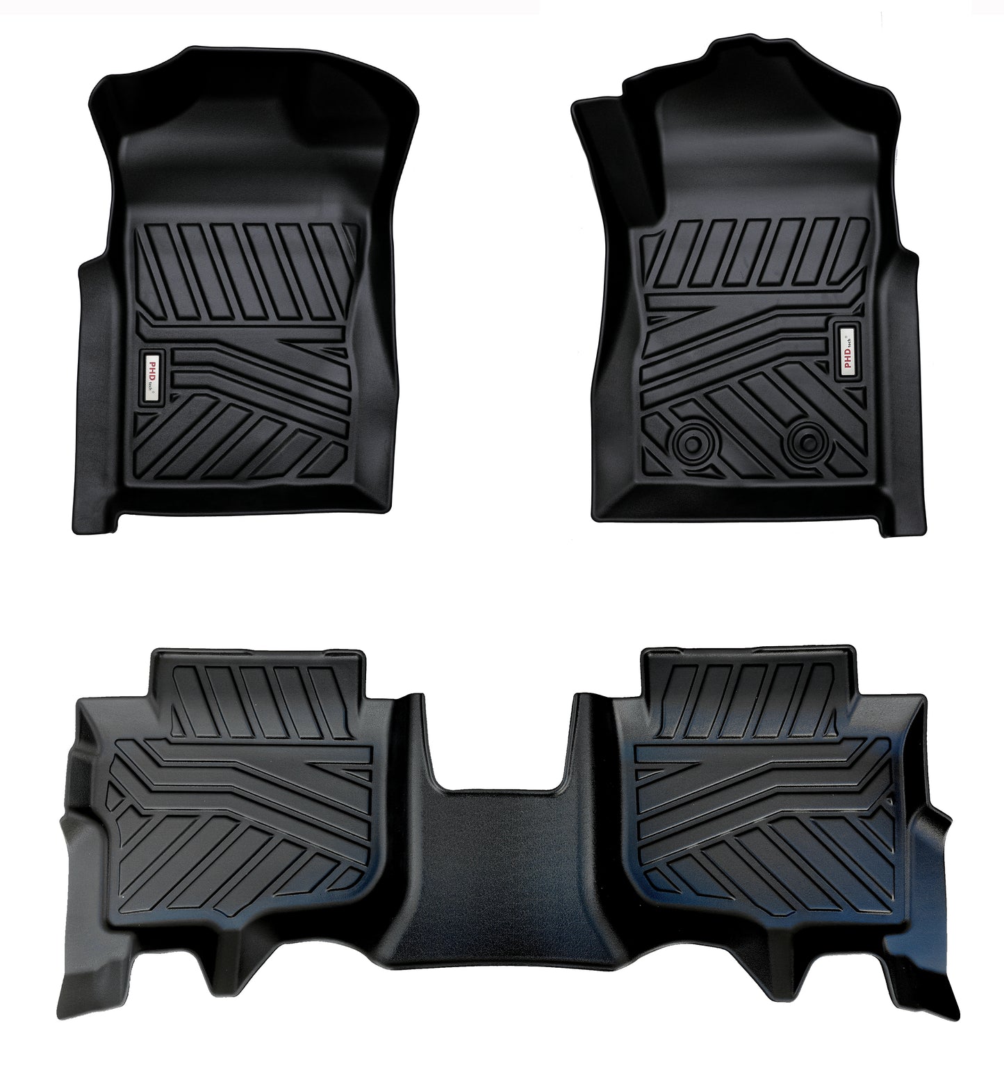 3D Moulded TPE Car Floor Mats fit All-New Ford Everest Sep. 2022~Onwards 2-Row