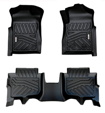 3D Moulded TPE Car Floor Mats fit All-New Ford Everest Sep. 2022~Onwards 2-Row