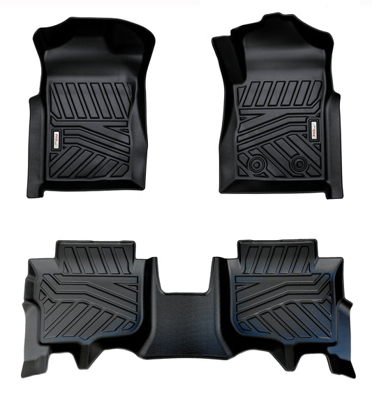 3D Moulded TPE Car Floor Mats fit All-New Ford Everest Sep. 2022~Onwards 2-Row
