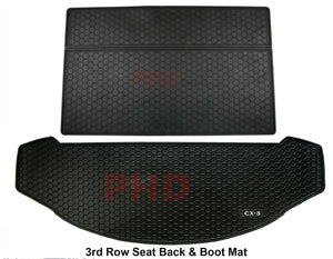 ***Back Order Dec.***Mazda CX-8 CX8 2018-onwards Tailor Made All Weather Rubber Car Cargo Mat Liner+3rd Row Seat Back