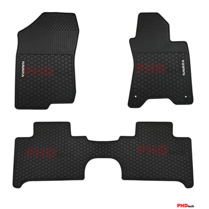 All Weather Rubber Car Floor Mats Fit NISSAN Navara NP300 D23  Nov. 2015-2025