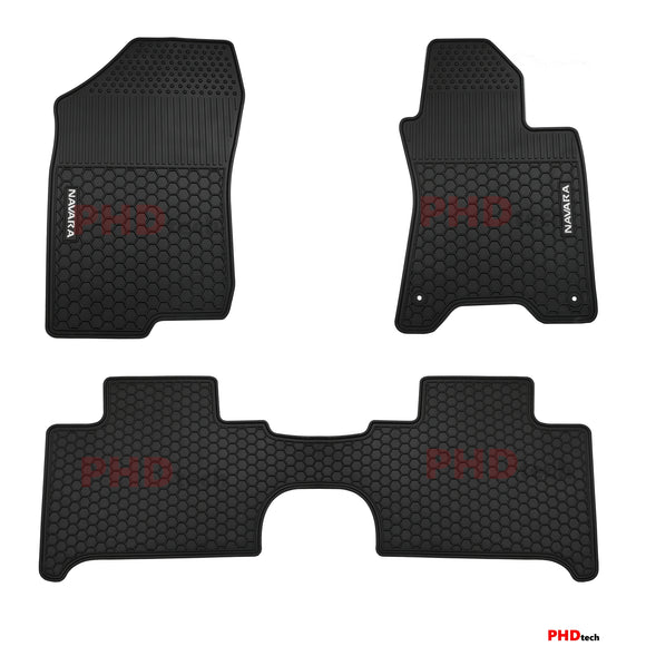 ***Back Order Dec.***All Weather Rubber Car Floor Mats Fit NISSAN Navara NP300 D23  Nov. 2015-2024