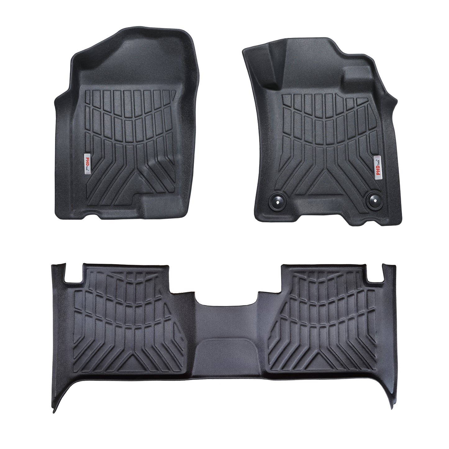 NISSAN Navara NP300 D23 2018~2024 Series 3,4&5 3D Moulded Car Floor Mats NO Rear Hump Cup Holder
