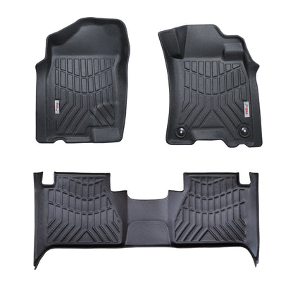 NISSAN Navara NP300 D23 2018~2024 Series 3,4&5 3D Moulded Car Floor Mats NO Rear Hump Cup Holder