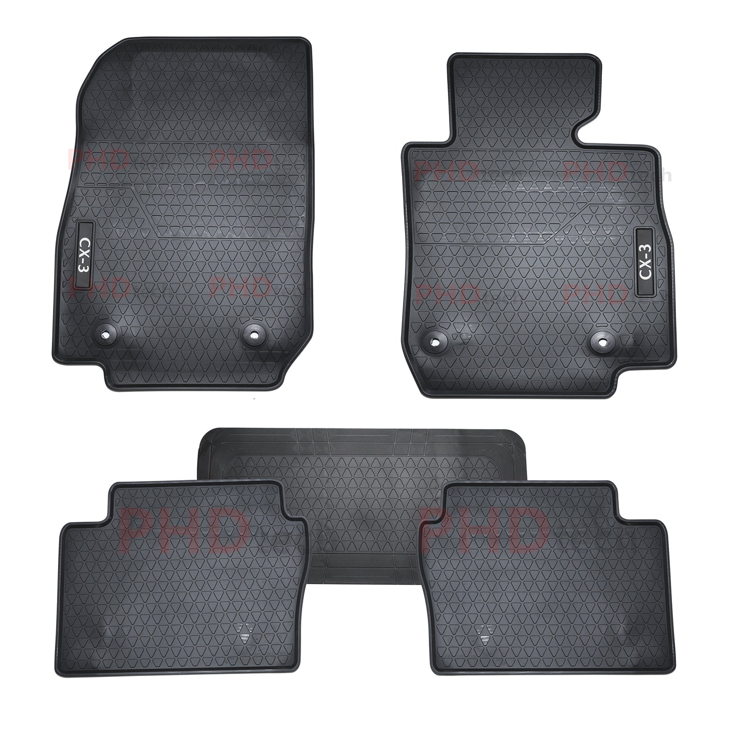 All Weather Rubber Car Floor Mats Fit Mazda CX3 CX-3 2015~