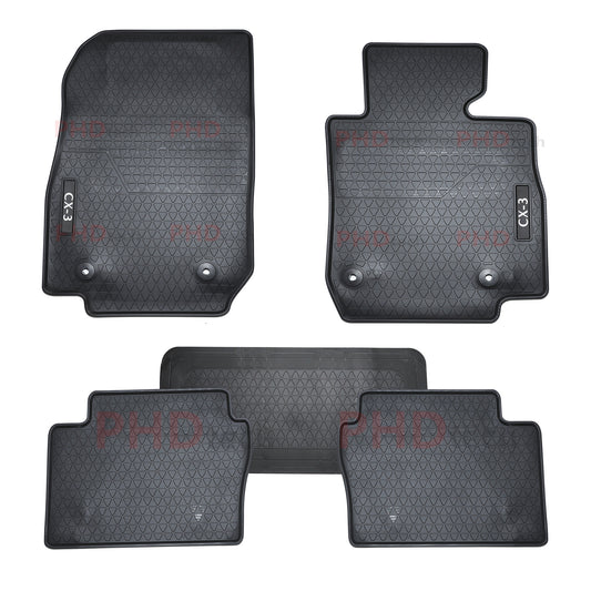 All Weather Rubber Car Floor Mats Fit Mazda CX3 CX-3 2015~