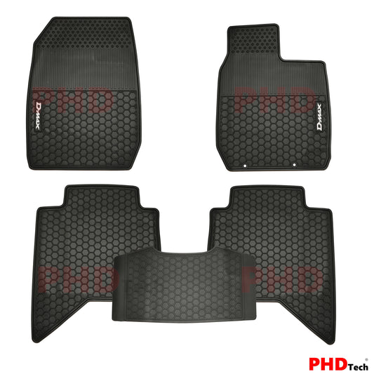 All Weather Rubber Car Floor Mats Fit ISUZU D-MAX Dual Cab DMAX 2021~