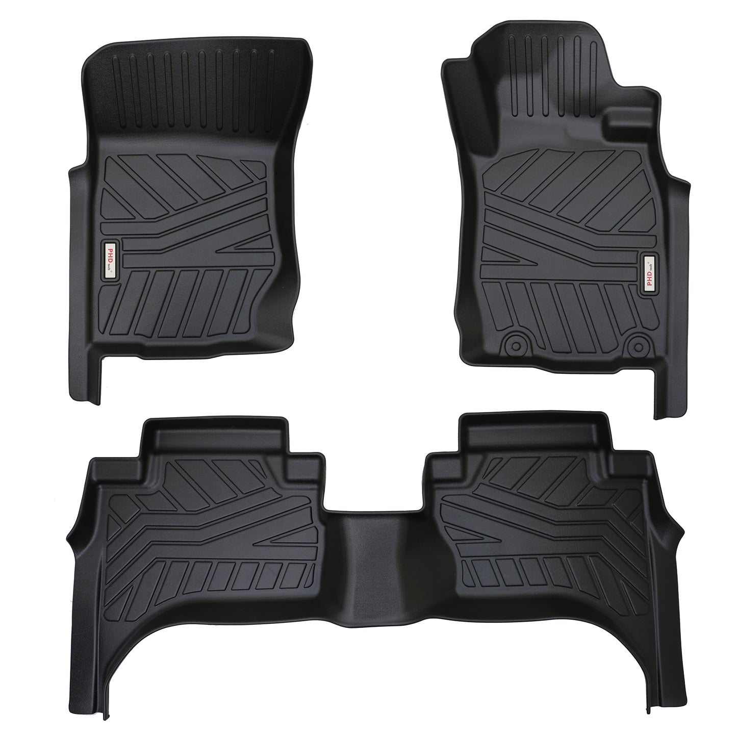 3D MOULDED CAR FLOOR MATS fit Mitsubishi Triton Dual Cab MQ/MR 2015-2023